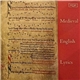 Various - Medieval English Lyrics