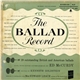Ed McCurdy - The Ballad Record