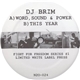 DJ Brim - Word, Sound & Power / This Year