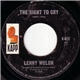 Lenny Welch - Until The Real Thing Comes Along / The Right To Cry