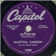 Martha Carson And The Gospel Singers - Satisfied / Hide Me Rock Of Ages